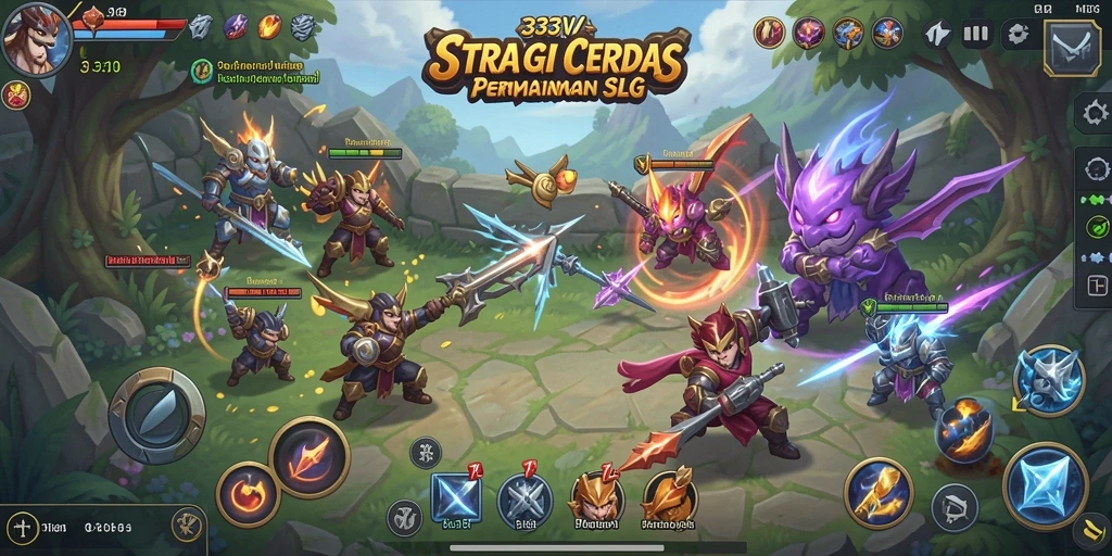 Tampilan gameplay epik dari 333V dengan strategi yang intens.