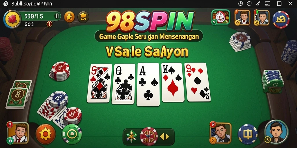 Screenshot gameplay Gaple yang seru di 98SPIN.