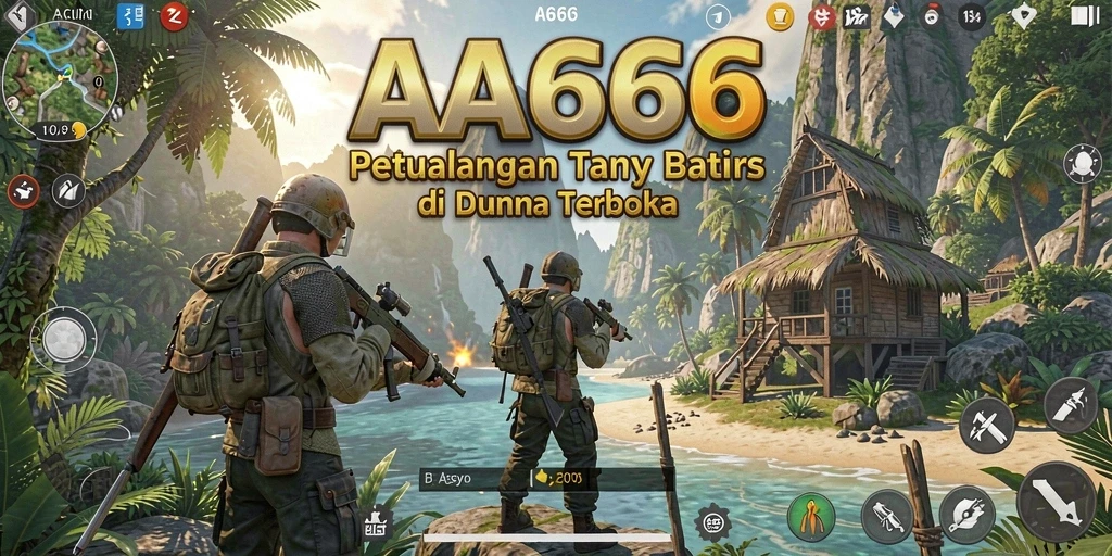 Tampilan gameplay <strong>AA666</strong> yang menunjukkan eksplorasi dunia terbuka.