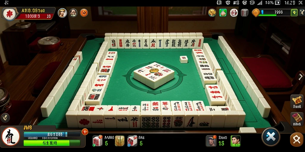 Screenshot gameplay AW8 yang menampilkan tantangan Mahjong yang menarik.