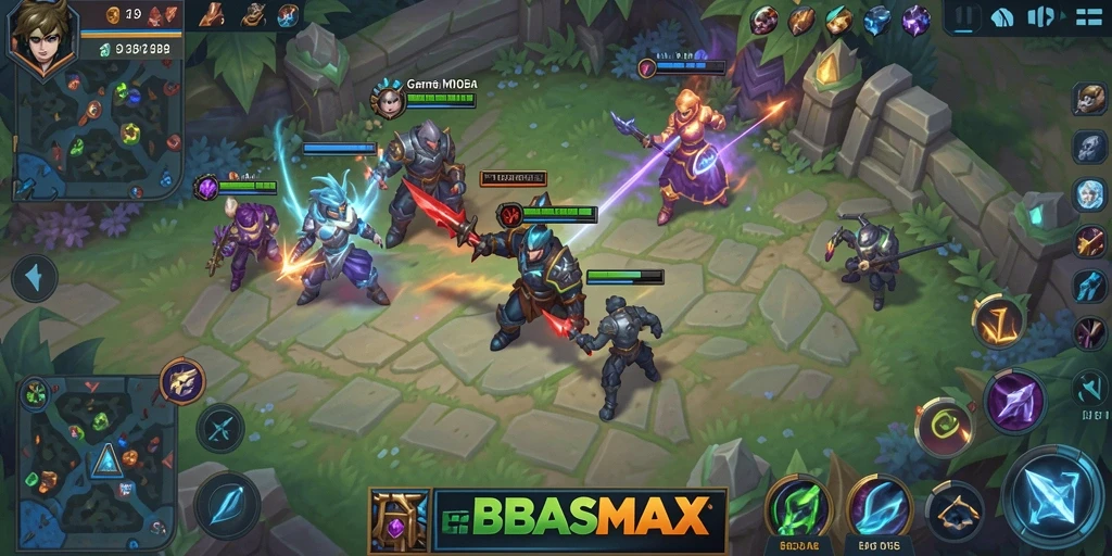 Screenshot gameplay BEBASMAX yang menampilkan aksi pertempuran seru.