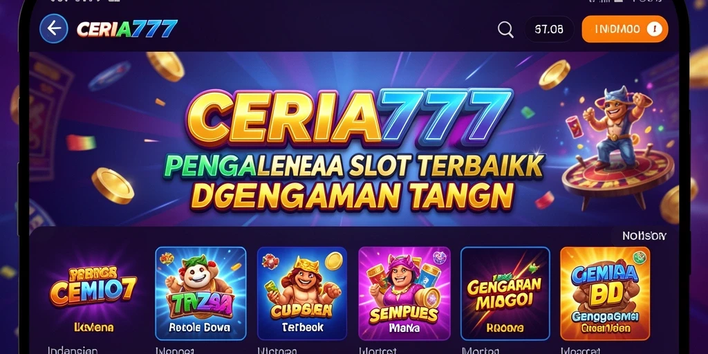 Tampilan gameplay CERIA777 yang mengasyikkan dan penuh warna.