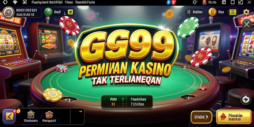 Screenshot gameplay GG999 menampilkan suasana kasino yang dinamis dan seru.