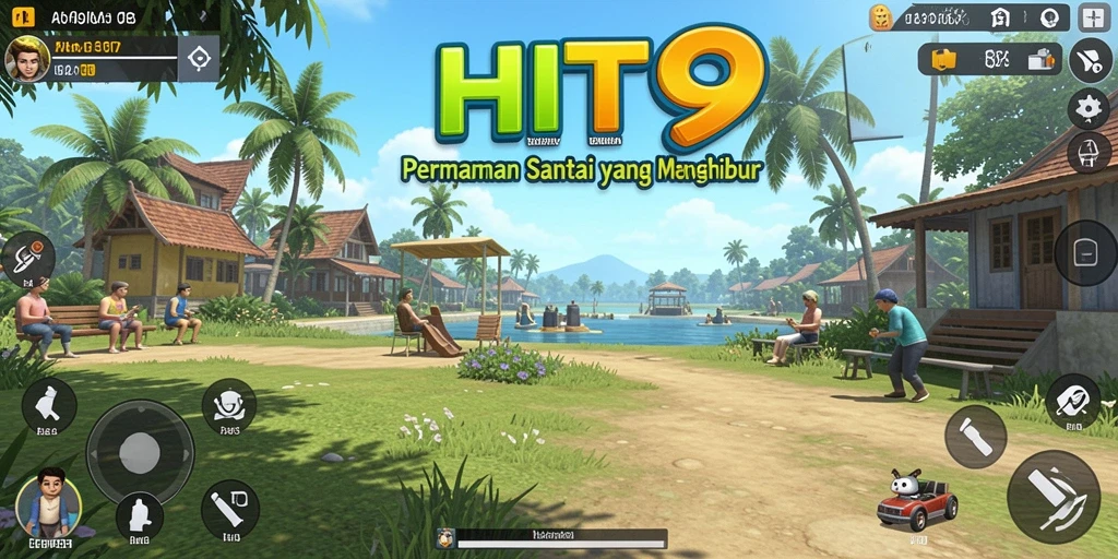 Screenshot utama HIT9 menampilkan gameplay santai yang menghibur.