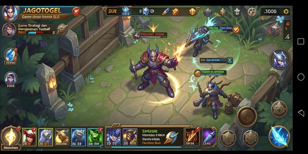 Screenshot gameplay JAGOTOGEL yang menampilkan strategi dan manajemen yang intens.