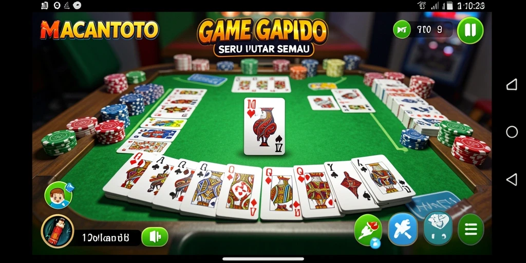 Tampilan gameplay Gaple yang menarik dan interaktif.