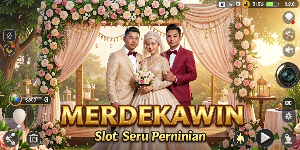 Tampilan gameplay MERDEKAWIN yang menarik dan penuh warna.