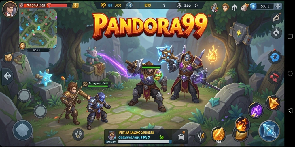 Tampilan gameplay PANDORA99 yang mendebarkan dan interaktif.