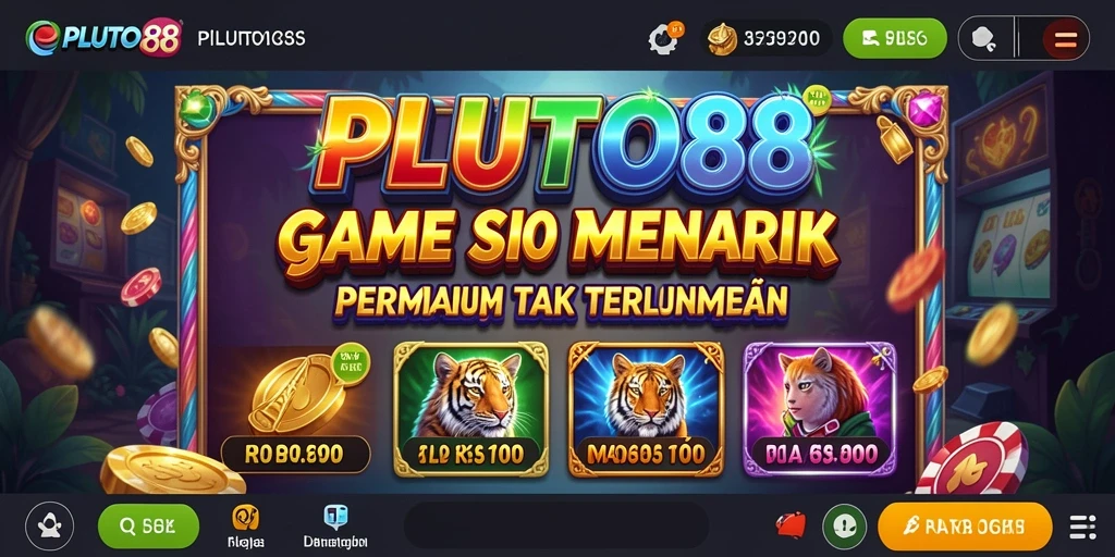 Tampilan menarik dari gameplay Slot di PLUTO88.