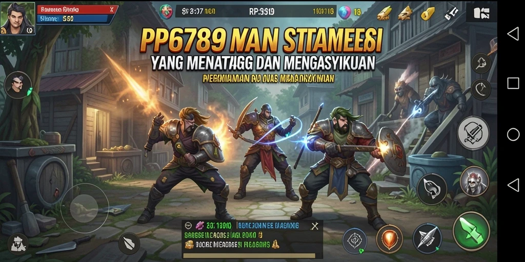Tangkapan layar utama RP6789 menampilkan pertempuran strategis yang intens.