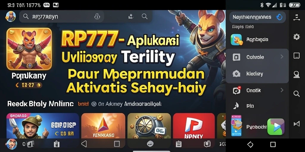 Tampilan antarmuka aplikasi RP777 memudahkan pengguna.