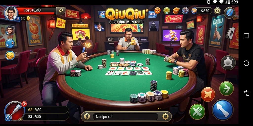 Tampilan gameplay QiuQiu yang menarik dan seru.