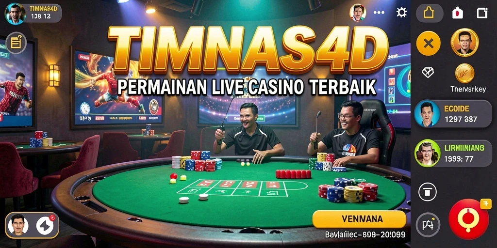 Tampilan gameplay menarik di TIMNAS4D Live Casino.