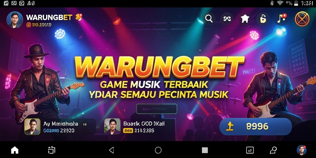 Tampilan gameplay WARUNGBET dengan berbagai fitur musik interaktif.