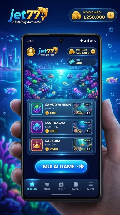 Screenshot demonstrasi fitur terbaru yang tersedia di jet77.